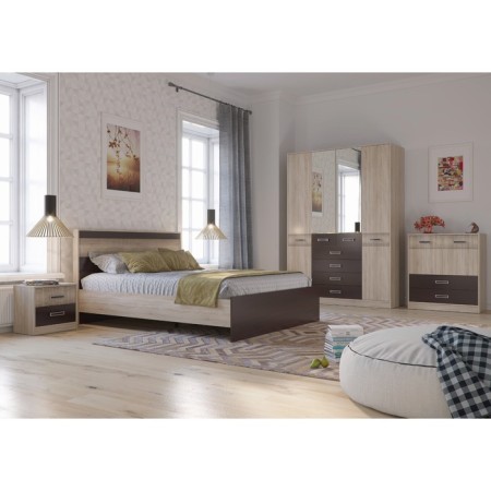 Rumba bedside table, 500 × 330 × 465 mm, the color of the sonoma / wenge oak-4