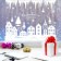 Stick for windows "New Year's town", reusable, 33 x 50 cm, New Year