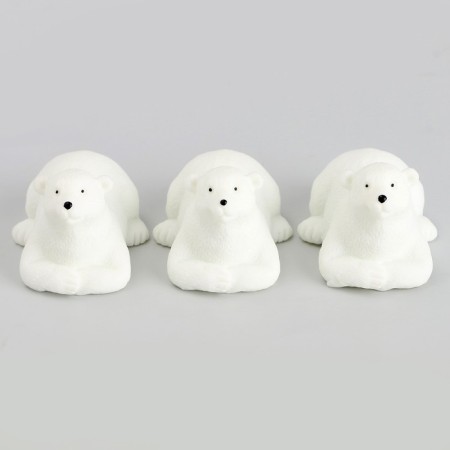 Miniature Puppet "White Bear", set of 3 pcs., Size 1 pc. - 2.5 × 2 × 3.5 cm-4