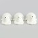 Miniature Puppet "White Bear", set of 3 pcs., Size 1 pc. - 2.5 × 2 × 3.5 cm