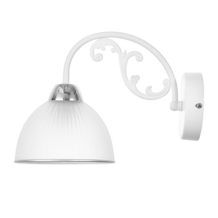 Bra "Laura" 1x60W E27 White, chrome 27x15x20cm-3
