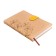 The diary is low, the PVC cover, A5 format, 140 l, cell, with a strap, beige