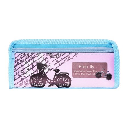 School Penal on a zipper 2 branches "Bicycle", mix-8