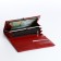 Women's wallet on magnet, red color
