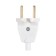 Shtepselnaya fork "Elect" B6-001, UHL4, 6 A, 250 V, IP20, white