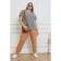 Women's T -shirt, size 68, khaki color