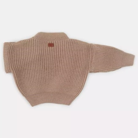 Sweater Children's Knitted Rant KnitWear, height 80 cm, beige color-5