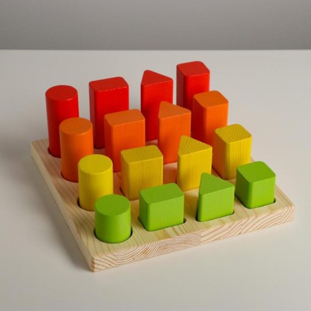 Logical gaming set "Sorter-lodge. Geometry "17 details-6