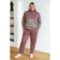 Female suit, size 58, burgundy color