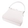 Bag women, genuine leather, white 27x7.5x24 cm