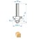 Clampicon Encor 46234, Komovic, on wood, D = 8 mm, R = 6.3 mm, 25.4 x 11 mm