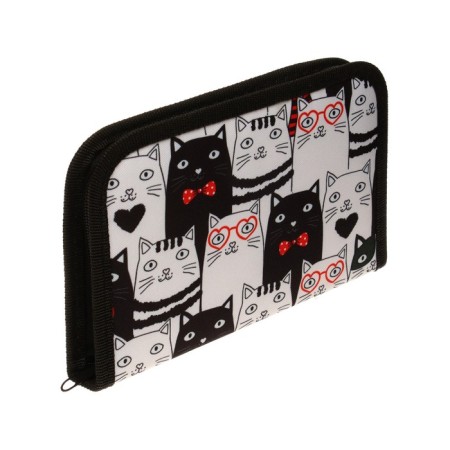Penal School "cats", 13 x 19.5 cm, with lightning, 1 section, with filling, fabric-2