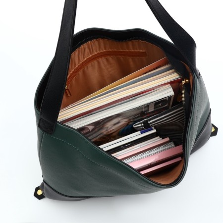 Women's bag-bag on lightning, green/black color-6