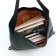 Women's bag-bag on lightning, green/black color