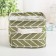 Storage basket with zigzag handles, 23 × 17.5 × 14 cm, green color
