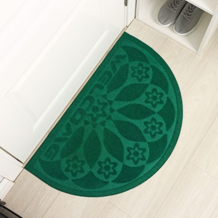 Mat with a moisture -drowning half -rounded without a trim “fan”, 50 × 80 cm, color mix-2