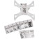 ARM Media LCD-301, up to 30 kg, 15-37 ", wall-mounted, turn and slope, white