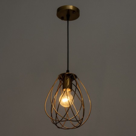 Bayerlux lamp "Billy" E27 40W gold 18x18x20-120cm-2