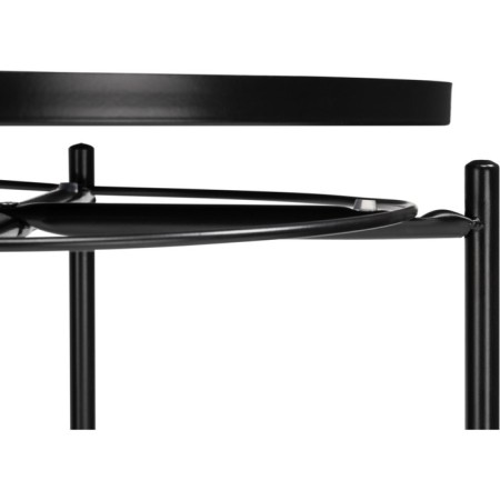 TRAY 1 Metal coffee table, black 46x46x52 cm-5