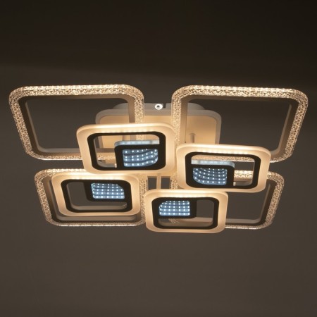 Chandelier with PDU 1145/8wt LED 194W 3000-6000K+Baster base is white 57x57x11 cm Bayerlux 525-4