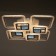Chandelier with PDU 1145/8wt LED 194W 3000-6000K+Baster base is white 57x57x11 cm Bayerlux 525