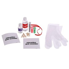 Set for experiments, decorations made of epoxy resin, “Christmas tree and boot”, in the package