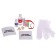 Set for experiments, decorations made of epoxy resin, “Christmas tree and boot”, in the package