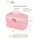 Cosmetic bag, 22x14x12 cm, pale pink