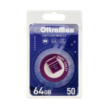 Флешка OltraMax 50, 32 Гб, USB2.0, чт до 15 Мб/с, зап до 8 Мб/с, красная