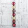 Set of balls plastic D-6 cm, 7 pcs "Golden Snowflake" golden-bearded