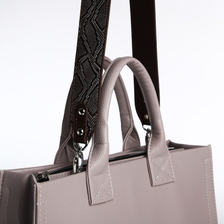 Female Bag Textura, Tout, Middle Size, Cabbage Color-5
