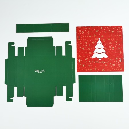 Box for sweets "New Year's Lights", 14.7 x 14.7 x 3.5 cm, New Year-4