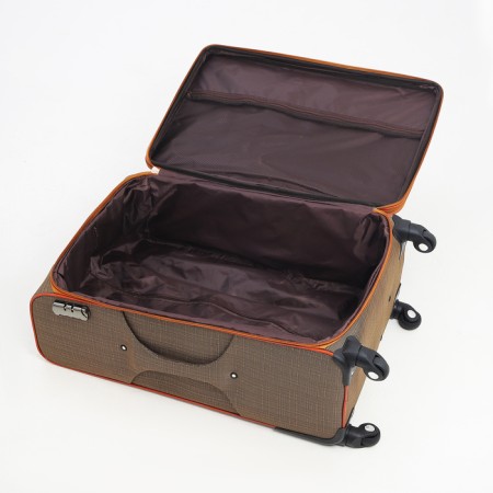 Big suitcase 28 ", a lightning department, code castle, 3 wheels, 2 outer pockets, beige color-8