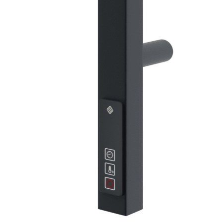 Terminus uno “profile” heated towel rail, 1200x30 mm, black muars-2