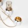 Climber metal, glass "plexus" for 4 candles 47 x 10 x 28 cm