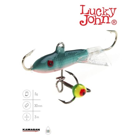 Balancir Lucky John Classic 3 + tee, 3 cm, color 54 blister
