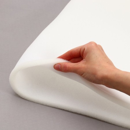 Foam rubber, 2 × 1 m, thickness 10 mm, 16 kg/m³, white-2