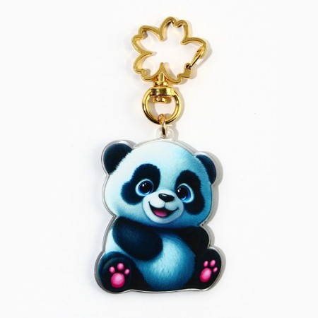 Acrylic key a keychain "Panda", 4.1 x 5.4 cm-6