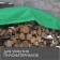 Protective tent, 8 × 6 m, density 120 g/m², UV, eyelets step 1 m, green