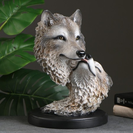 Figure "Two heads of the Wolf" 40 × 30cm