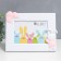 Photo frame plastic 12x17 cm "Bunny with balls" white 24x19 cm