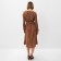 Women's dress Minaku: Silk pleasure chocolate color, rr 42