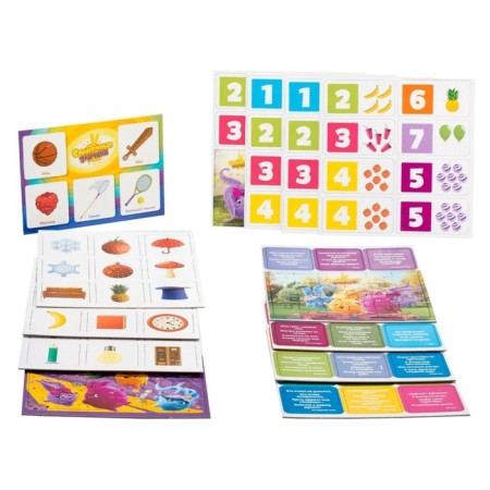 Game set 3 in 1 "Sunny Bunny": lotto with riddles, memo-para, domino account-2