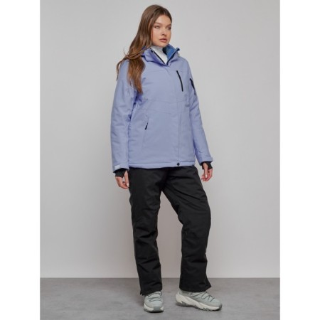 Ski suit, size 48, purple color-2