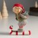 Polystone souvenir "Girl in a cap, with a gift for skiing" 12x5x9 cm