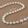 Pearls on threads, round, 8 mm, 9 ± 1 m, white color