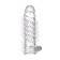 Toyfa A-Toys Fril penis with vibropuli, TPR, transparent, 13.4 cm