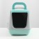 Domik toilet for cats closed with a door 50*38*37 cm, turquoise-gray