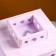 Kashpo wooden "Lantern. Provence" 17x17x31 cm lilac