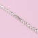 Chain with rhinestones, metal, glass, 3.5 mm, 9 ± 1 m, silver color